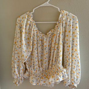 Floral Off-the shoulder top